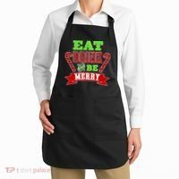 Eat Drink And Be Merry Christmas Apron thumb 2