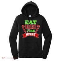 Eat Drink And Be Merry Christmas Women's Hoodie thumb 0