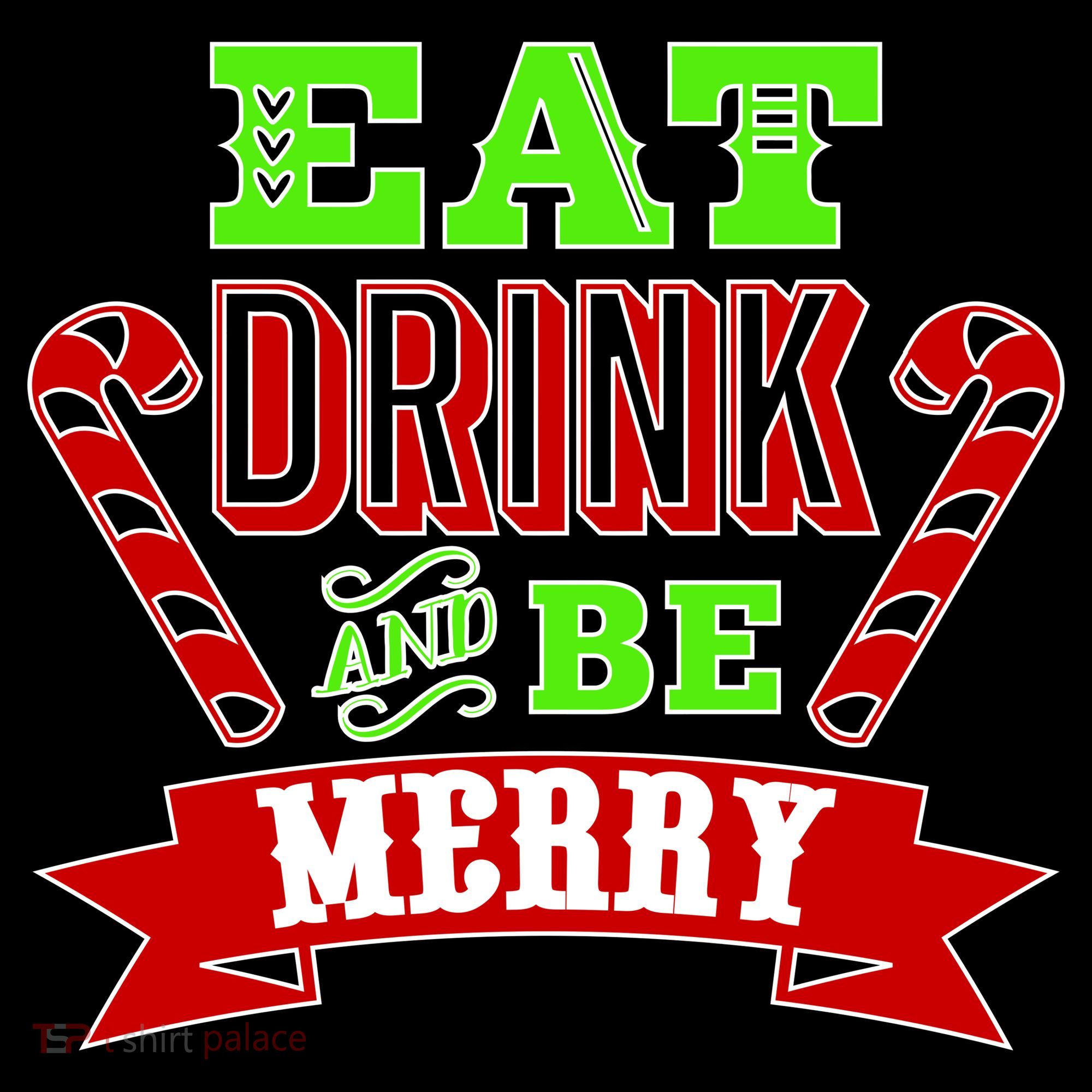 Eat Drink And Be Merry Christmas Women's Tank Top