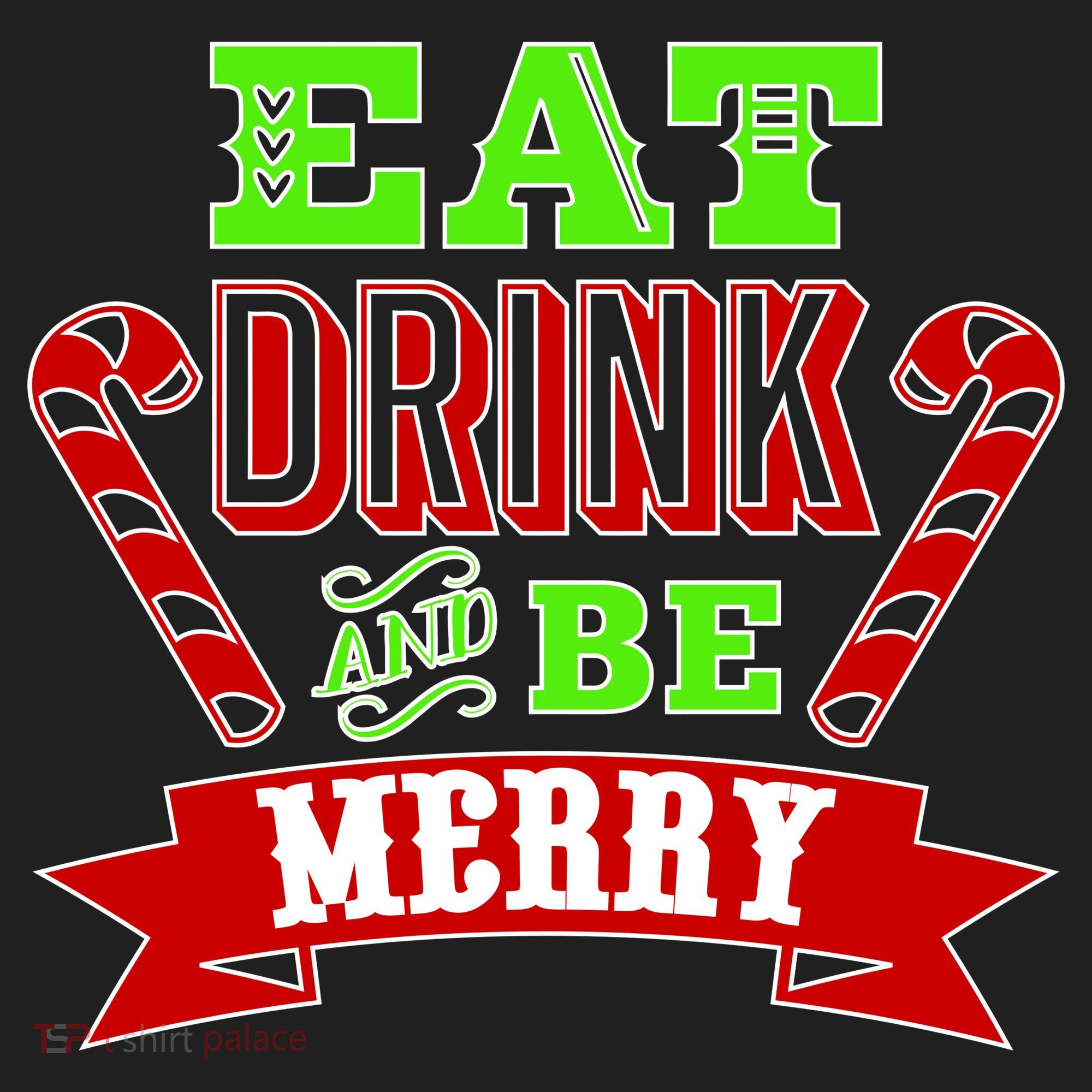 Eat Drink And Be Merry Christmas Hat