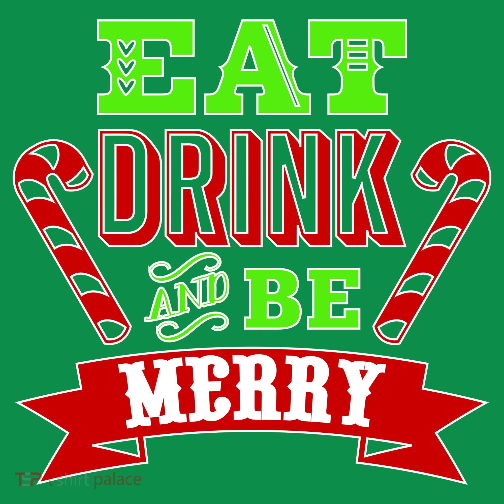 Eat Drink And Be Merry Christmas Kids Sweatshirt