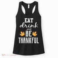 Eat Drink And Be Thankful Women's Tank Top thumb 0