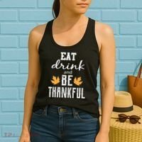 Eat Drink And Be Thankful Women's Tank Top thumb 2