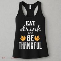 Eat Drink And Be Thankful Women's Tank Top thumb 3