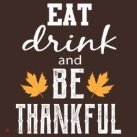 Eat Drink and Be Thankful Apron thumb 3