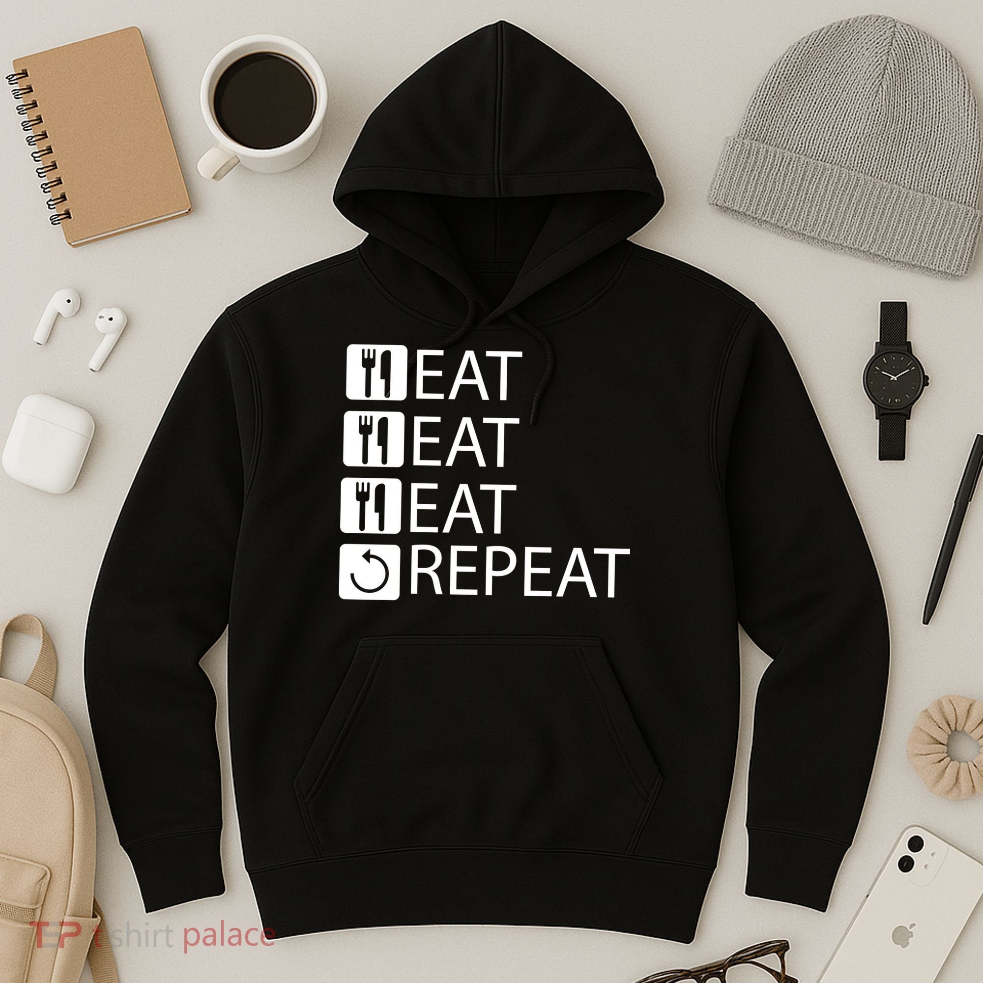 Eat Eat Eat Repeat Hoodie