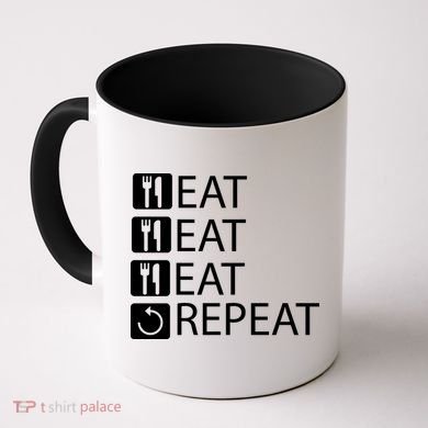 Eat Eat Eat Repeat Coffee Mug