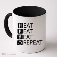 Eat Eat Eat Repeat Coffee Mug thumb 0