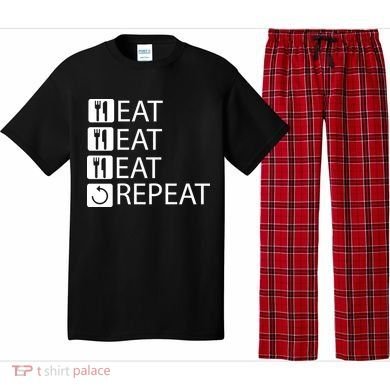 Eat Eat Eat Repeat Pajama Set
