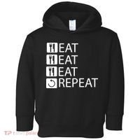 Eat Eat Eat Repeat Toddler Hoodie thumb 0