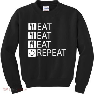 Eat Eat Eat Repeat Kids Sweatshirt