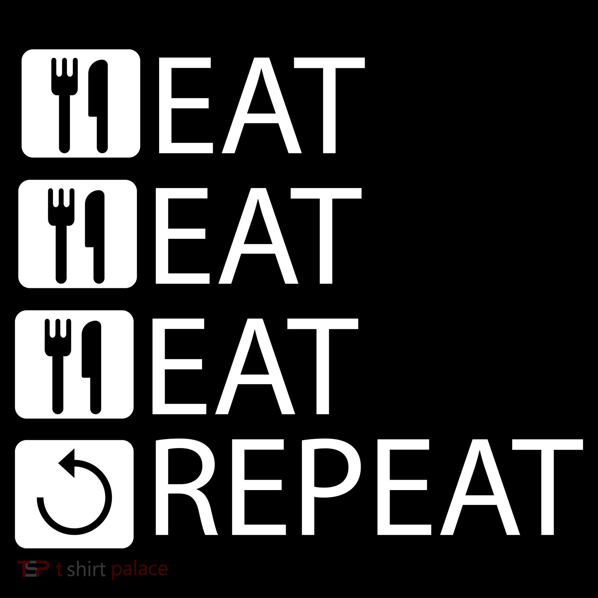 Eat Eat Eat Repeat Kids Long Sleeve Shirt