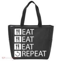 Eat Eat Eat Repeat Tote Bag thumb 0