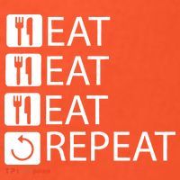 Eat Eat Eat Repeat Toddler T-Shirt thumb 2