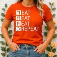Eat Eat Eat Repeat Women's T-Shirt thumb 2