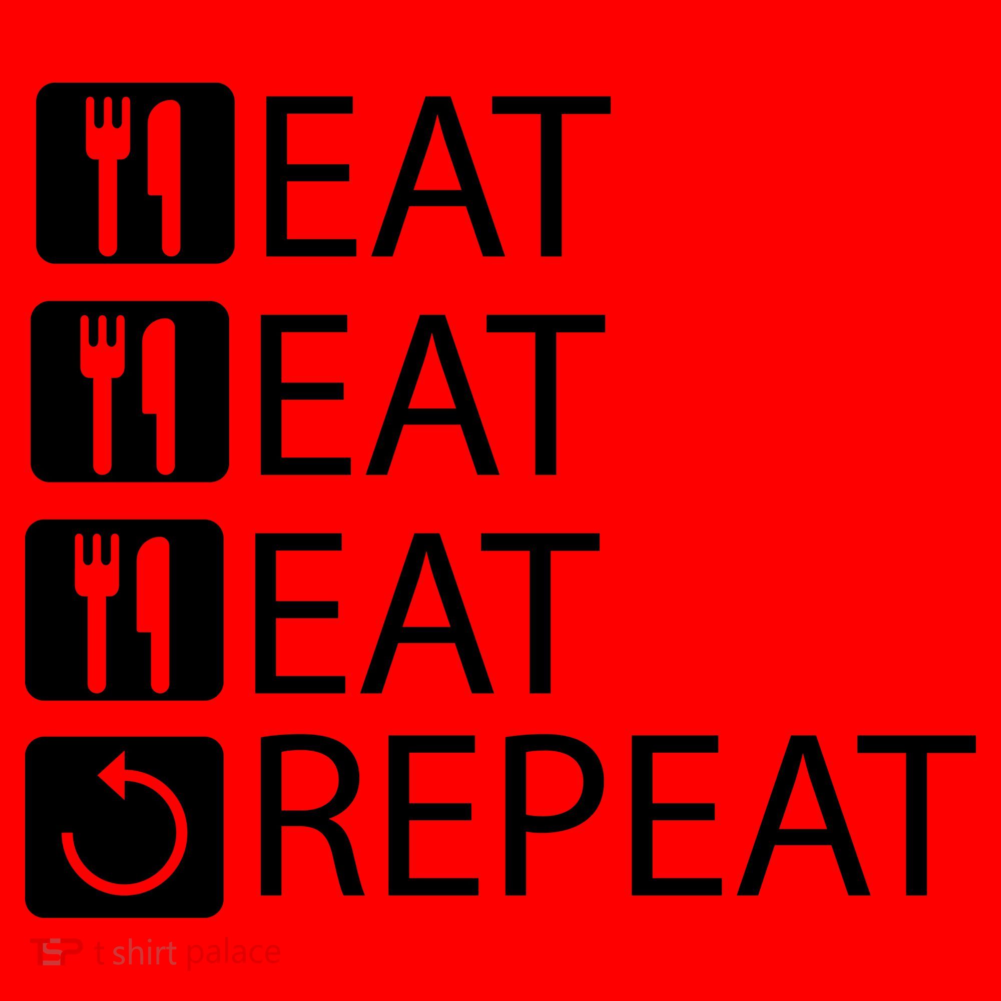 Eat Eat Eat Repeat Santa Hat