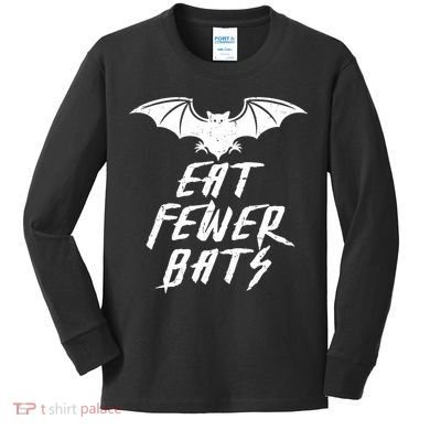 Eat Fewer Bats Kids Long Sleeve Shirt
