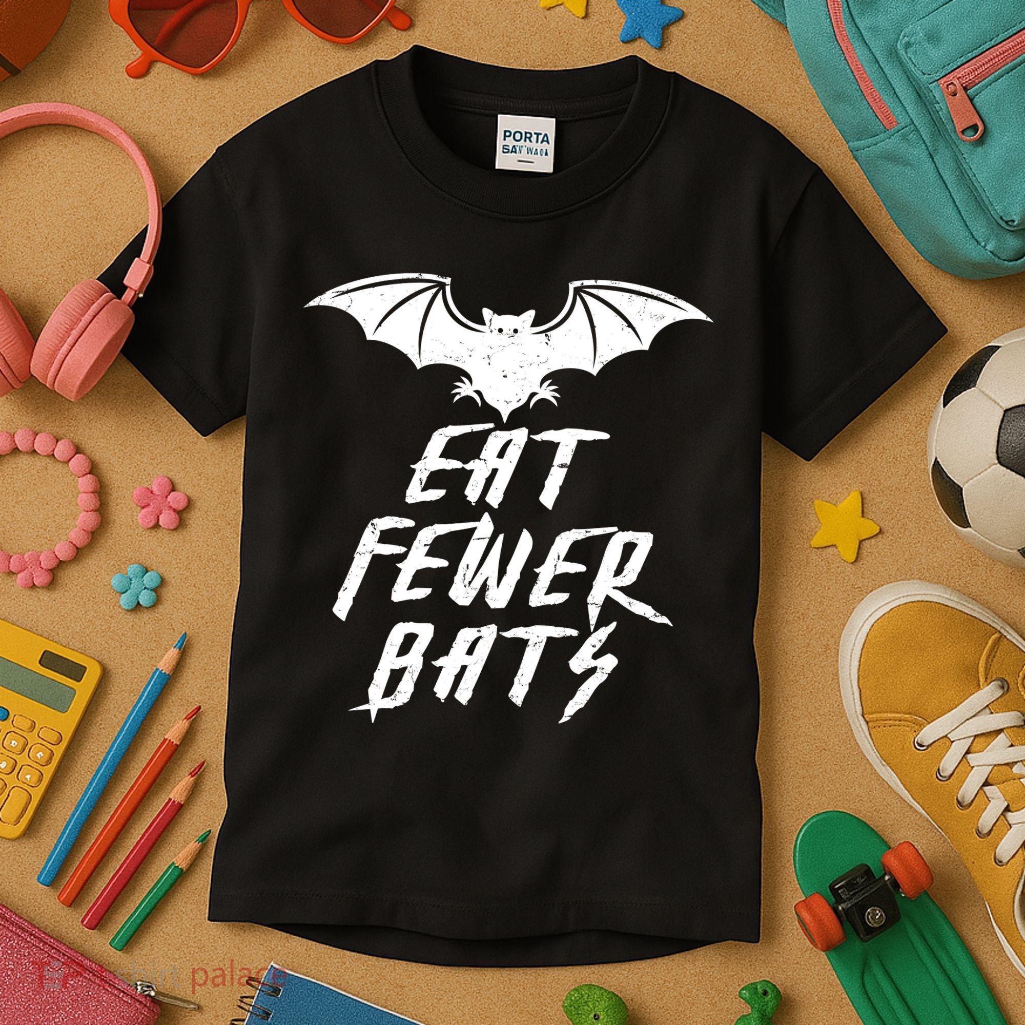 Eat Fewer Bats Kids T-Shirt