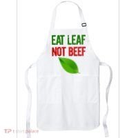 Eat Leaf Not Beef Funny Vegetarians Apron thumb 0