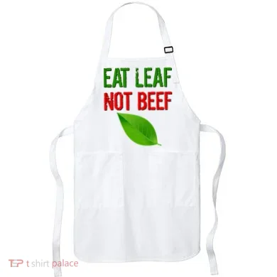 Eat Leaf Not Beef Funny Vegetarians Apron