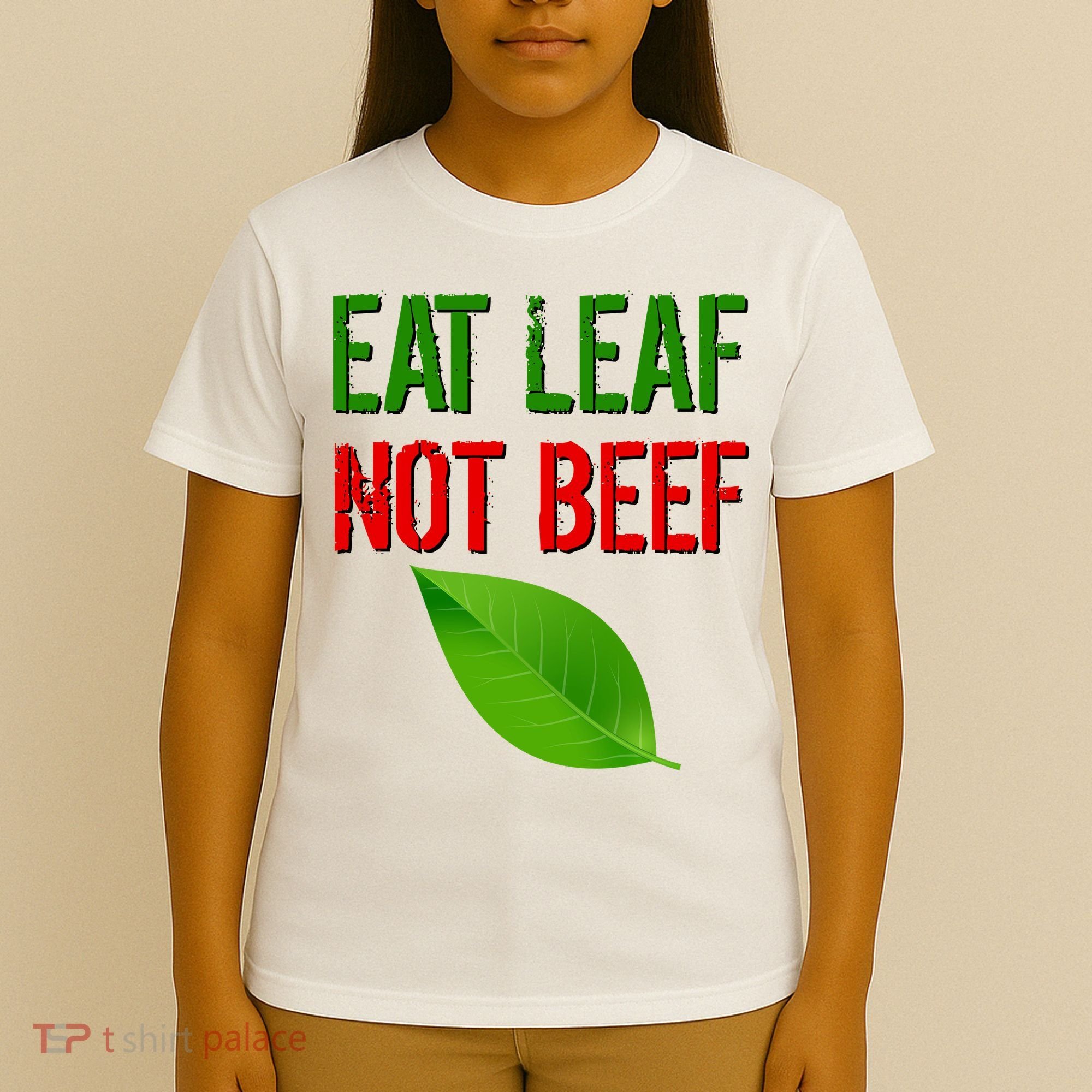 Eat Leaf Not Beef Funny Vegetarians T-Shirt