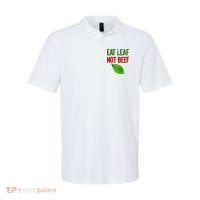 Eat Leaf Not Beef Funny Vegetarians Polo thumb 0