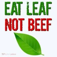 Eat Leaf Not Beef Funny Vegetarians Women's Long Sleeve Shirt thumb 2