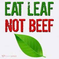 Eat Leaf Not Beef Funny Vegetarians Kids Long Sleeve Shirt thumb 2