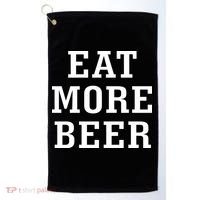 Eat More Beer Golf Towel thumb 0