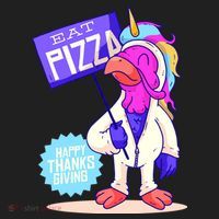 Eat Pizza Funny Happy Thanksgiving Women's Sweatshirt thumb 2