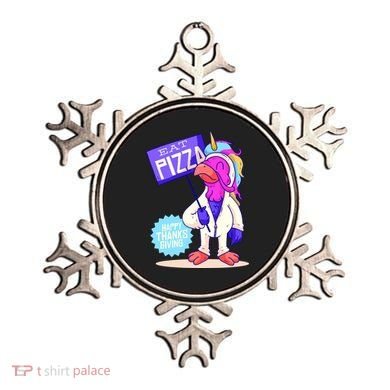 Eat Pizza Funny Happy Thanksgiving Ornament