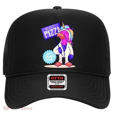 Eat Pizza Funny Happy Thanksgiving Hat