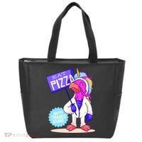 Eat Pizza Funny Happy Thanksgiving Tote Bag thumb 0