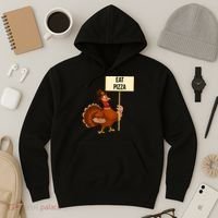 Eat Pizza Funny Turkey Hoodie thumb 3