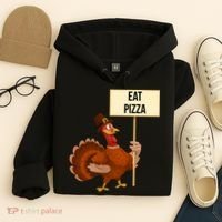 Eat Pizza Funny Turkey Hoodie thumb 4