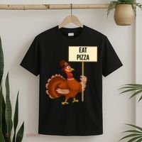 Eat Pizza Funny Turkey T-Shirt thumb 2