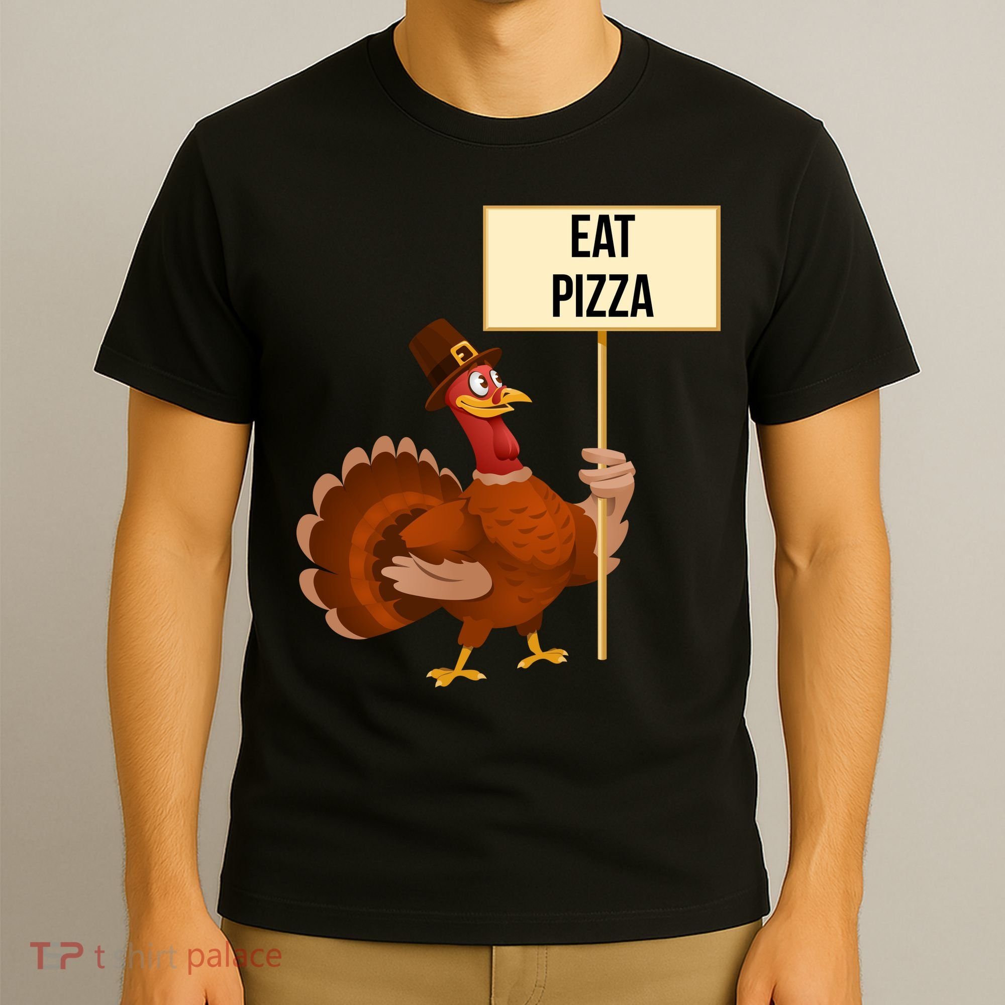 Eat Pizza Funny Turkey T-Shirt