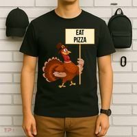 Eat Pizza Funny Turkey T-Shirt thumb 6