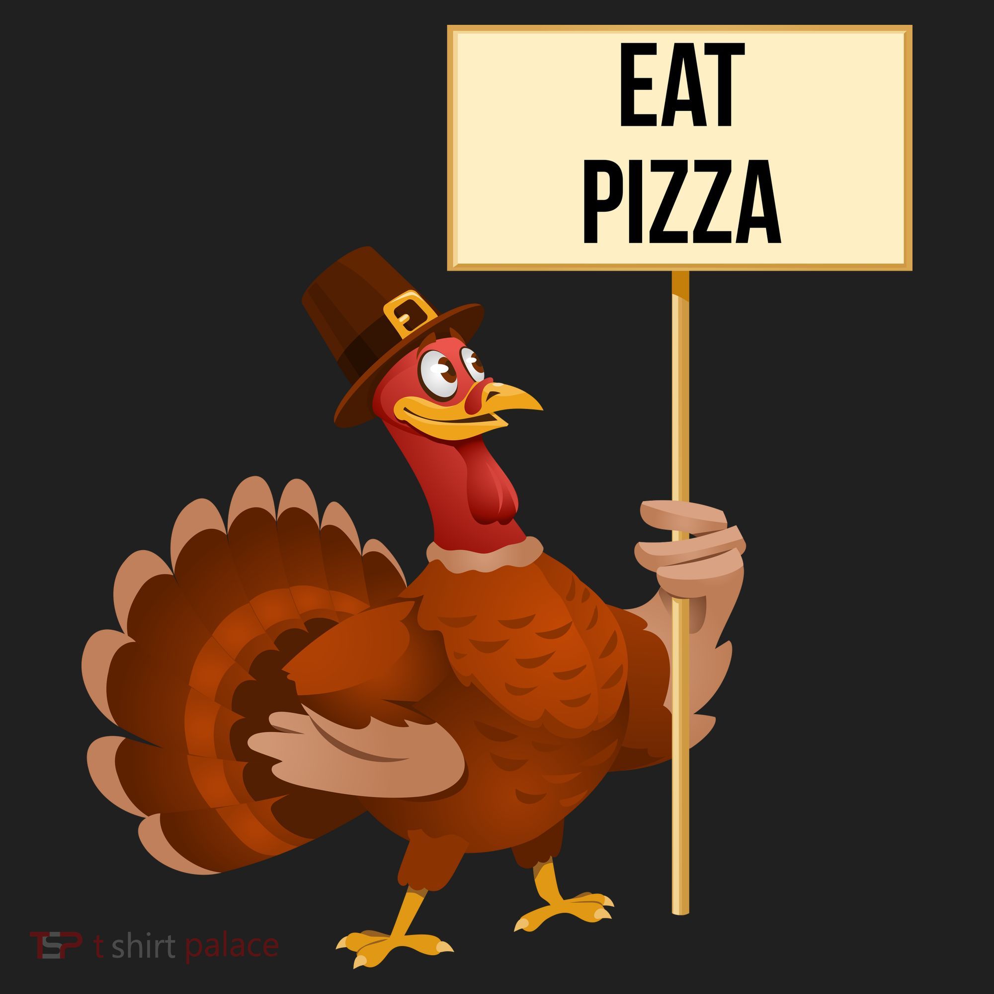 Eat Pizza Funny Turkey Beanie