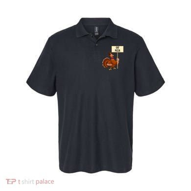 Eat Pizza Funny Turkey Polo
