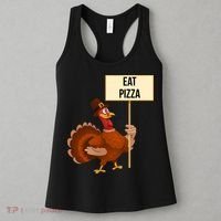 Eat Pizza Funny Turkey Women's Tank Top thumb 3