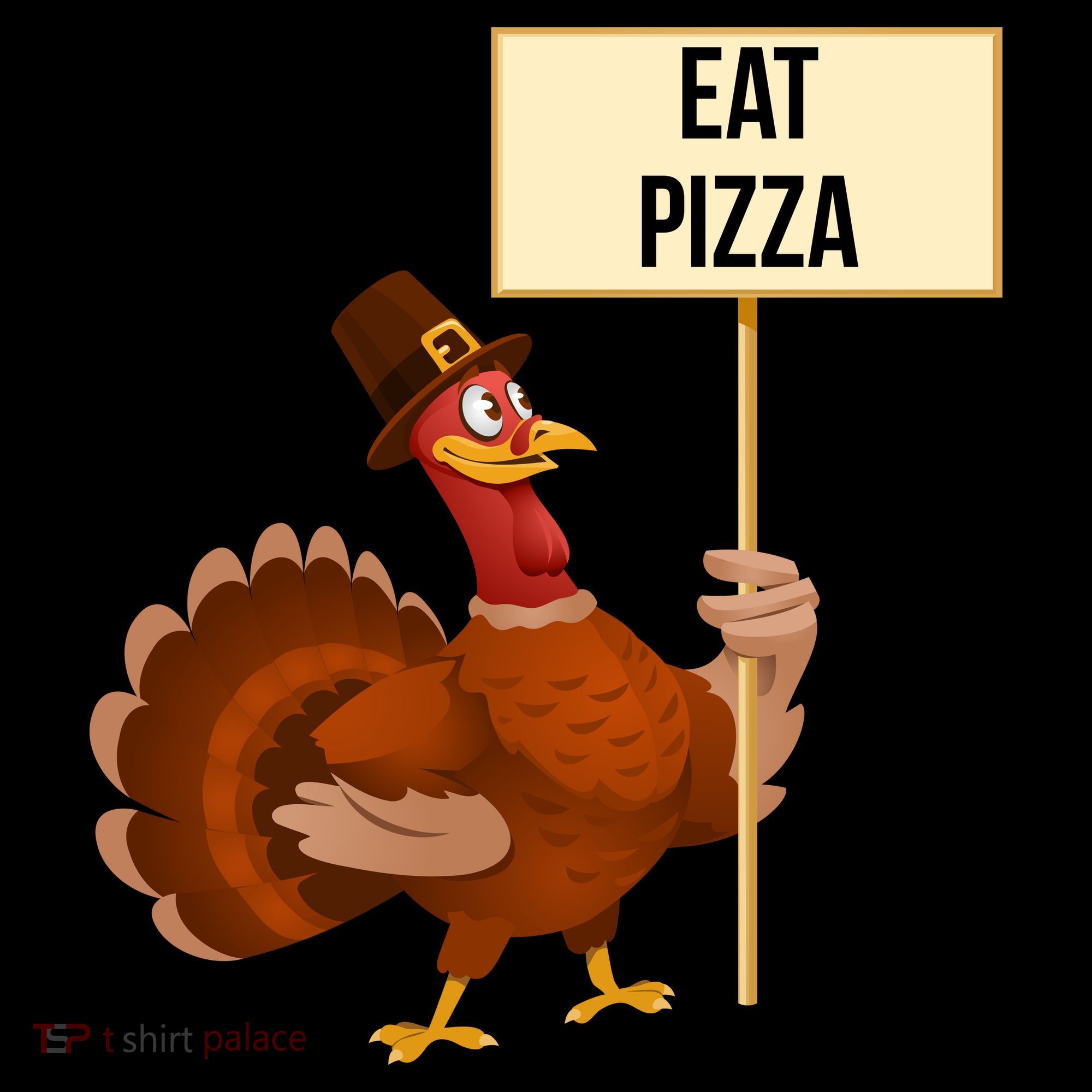 Eat Pizza Funny Turkey Women's Tank Top