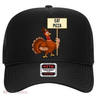 Eat Pizza Funny Turkey Hat