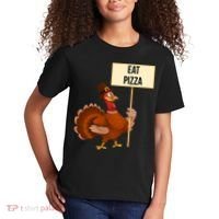 Eat Pizza Funny Turkey Kids T-Shirt thumb 2