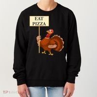 Eat Pizza Not Turkey Women's Sweatshirt thumb 0
