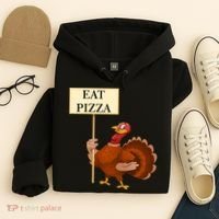 Eat Pizza Not Turkey Hoodie thumb 4