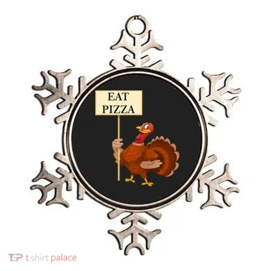 Eat Pizza Not Turkey Ornament