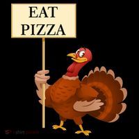 Eat Pizza Not Turkey Baby Bodysuit thumb 2