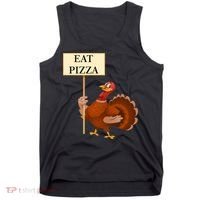 Eat Pizza Not Turkey Tank Top thumb 0