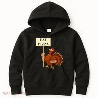 Eat Pizza Not Turkey Kids Hoodie thumb 0